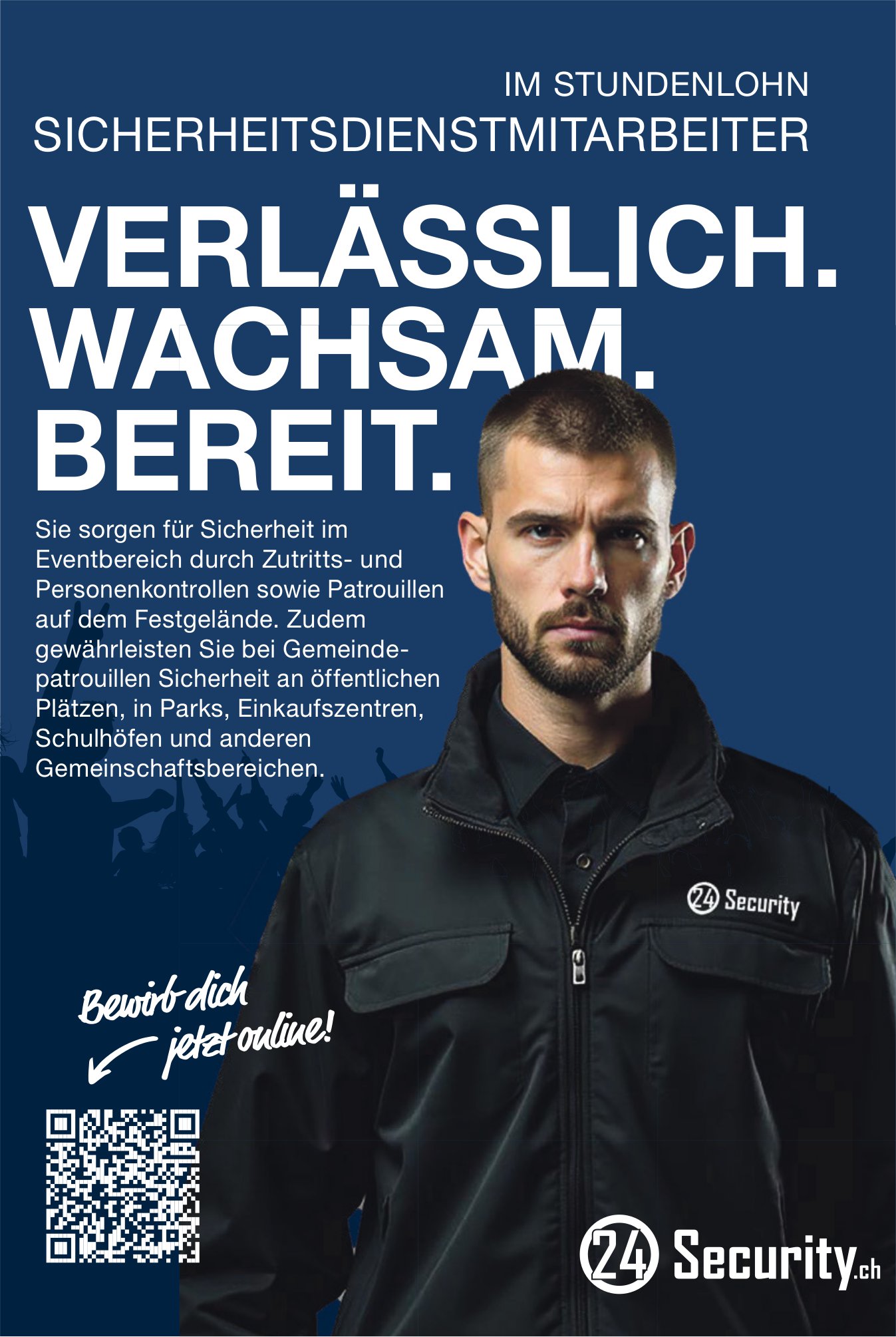 Sicherheitsdienstmitarbeiter, Security, gesucht