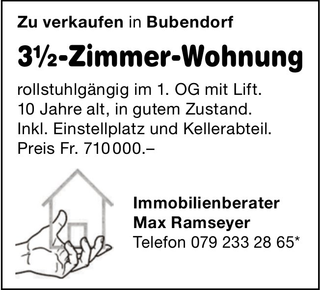 3.5-Zimmer-Wohnung, Bubendorf, zu verkaufen
