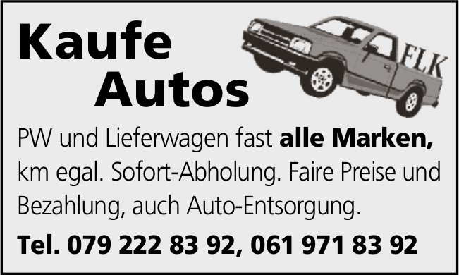 Autos aller Marken zu kaufen gesucht