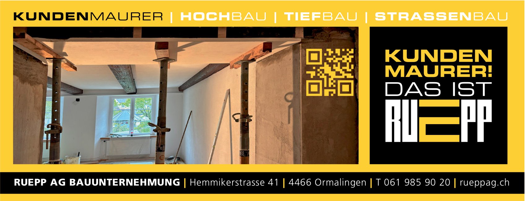 Ruepp AG Bauunternehmung, Ormalingen - Kundenmaurer