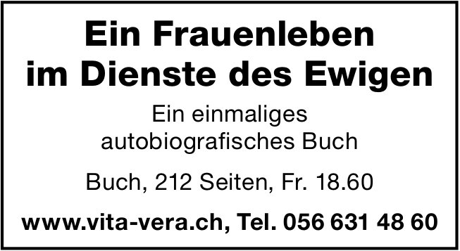 Autobiografisches Buch, Ein Frauenleben im Dienste des Ewigen