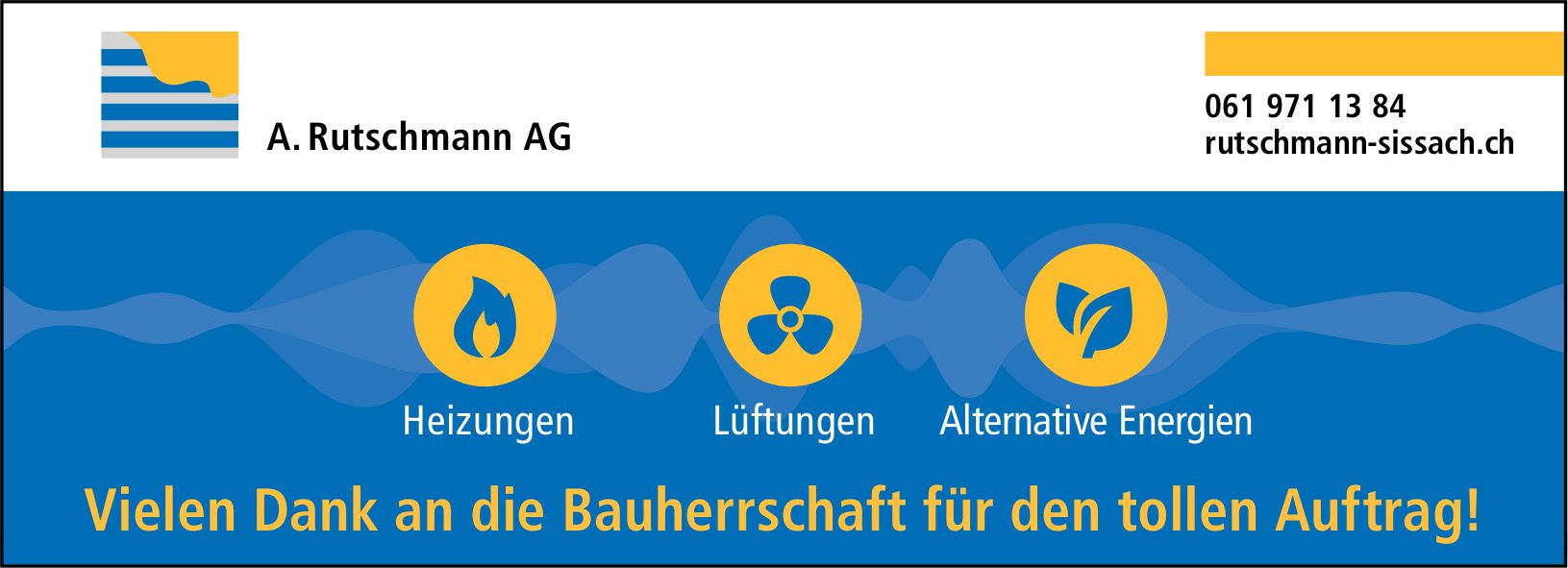 A. Rutschmann AG, Sissach - Vielen Dank für den Auftrag