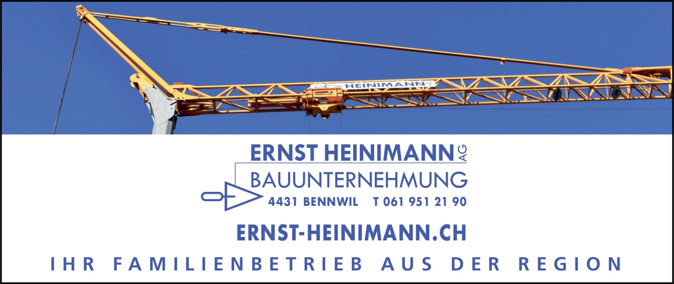 Ernst Heinimann AG, Bennwil - Ihr Familienbetrieb aus der Region