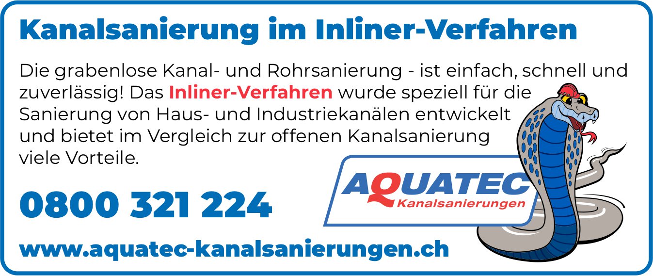 Aquatec Kanalsanierungen - Kanalsanierung im Inliner-Verfahren