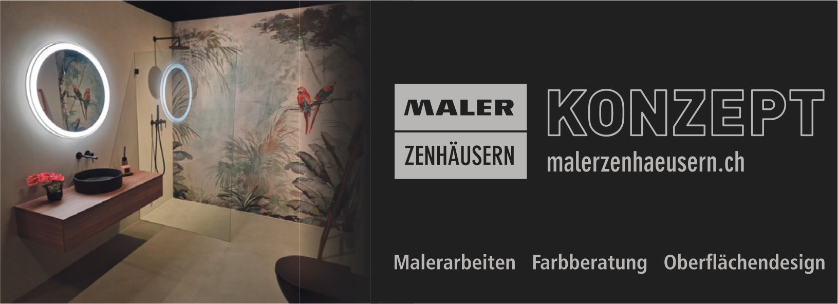 Maler Zenhäusern, Malerarbeiten, Farbberatung,  Oberflächendesign