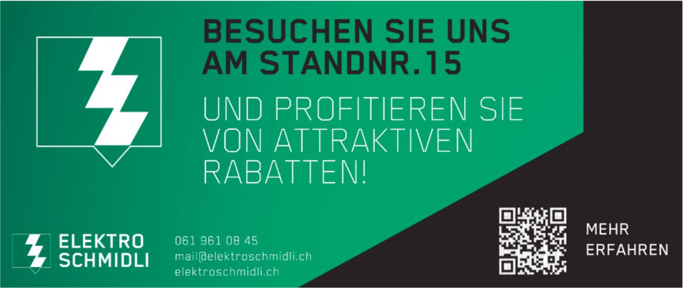 Elektro Schmidli, Profitieren Sie von attraktiven Rabatten