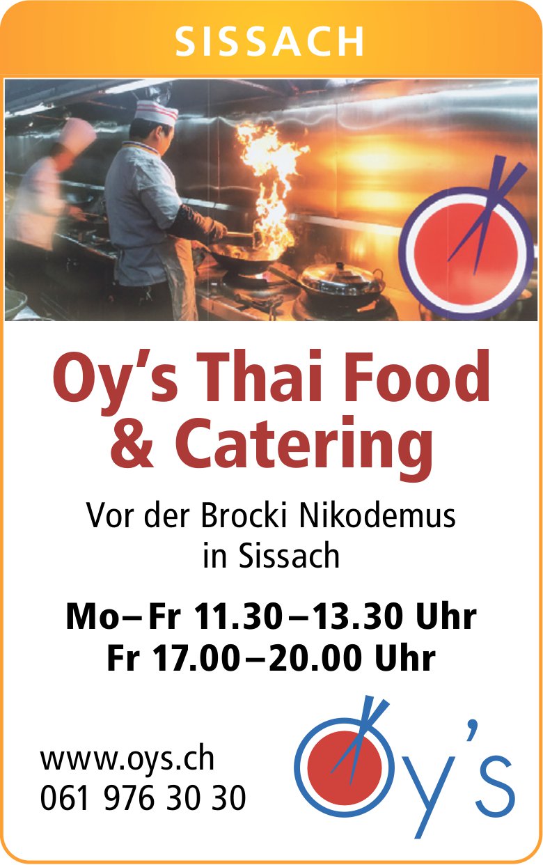 Oy’s Thai Food & Catering, Sissach