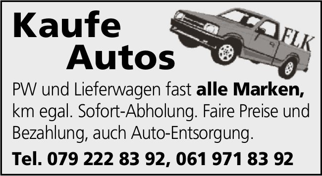 Autos aller Marken zu kaufen gesucht