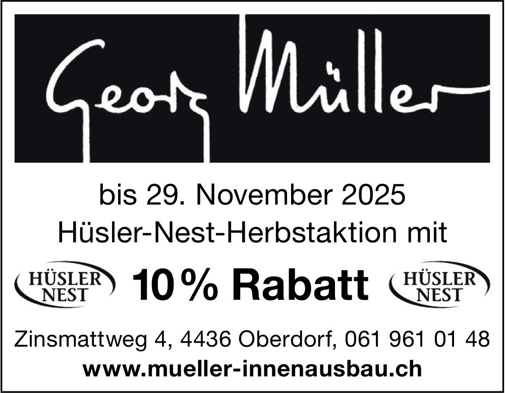 Müller Innenausbau, Oberdorf - bis 29. November 2025 10% Rabatt