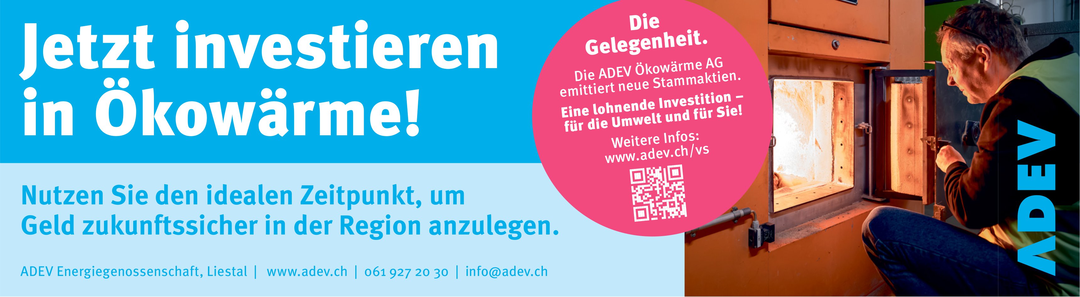 Ärme AG, Liestal - Die ADEV Ökowärme AG emittiert neue Stammaktien.