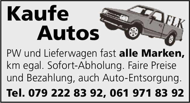 Autos aller Marken zu kaufen gesucht