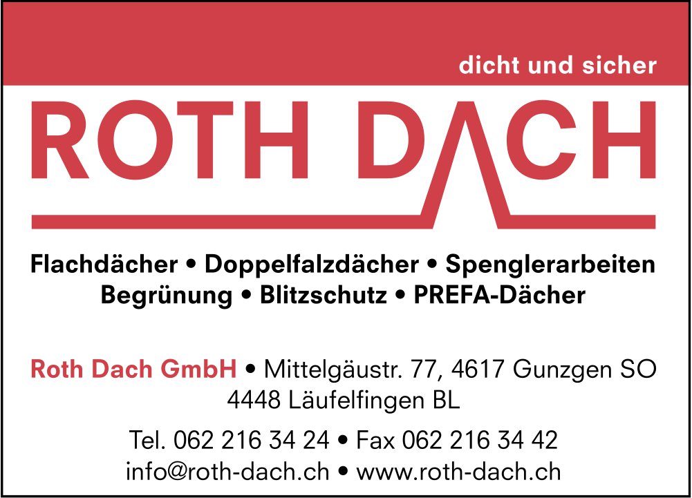 Roth Dach GmbH, Gunzgen - Flachdächer, Doppelfalzdächer,  Spenglerarbeiten