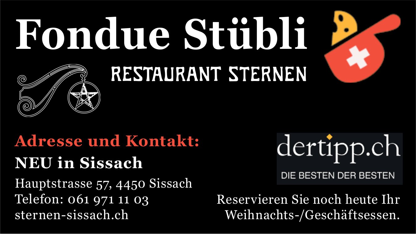 Restaurant Sternen, Sissach - Fondue Stübli