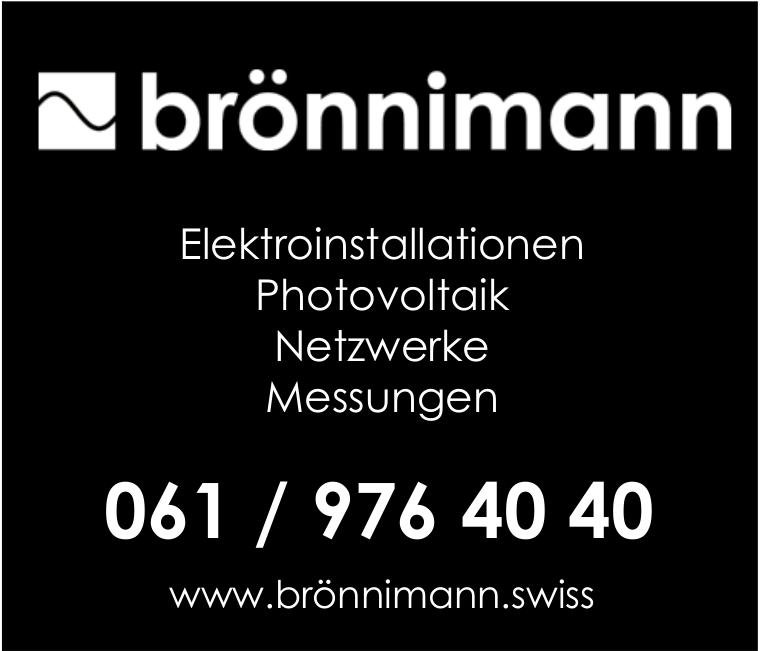 Brönnimann - Elektroinstallationen, Photovoltaik, Netzwerke, Messungen