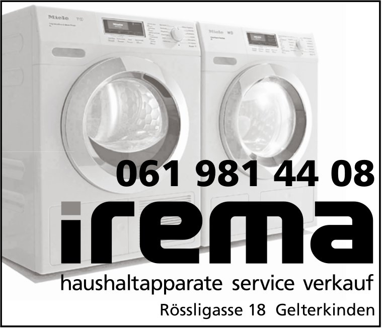Irema,  Gelterkinden - Haushaltapparate, Service, Verkauf