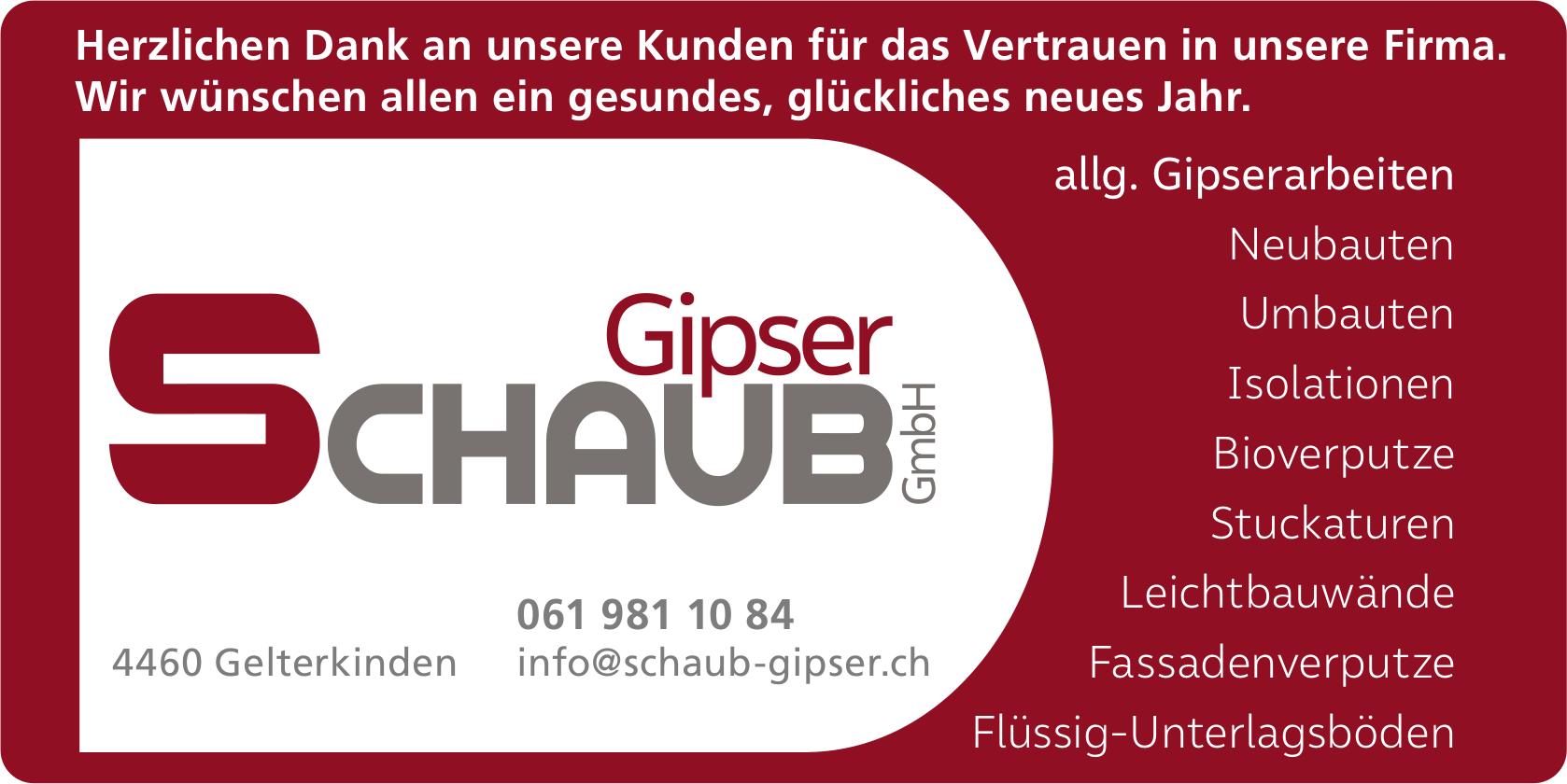 Schaub Gipser GmbH, Gelterkinden - Herzlichen Dank an unsere Kunden für das Vertrauen in unsere Firma.