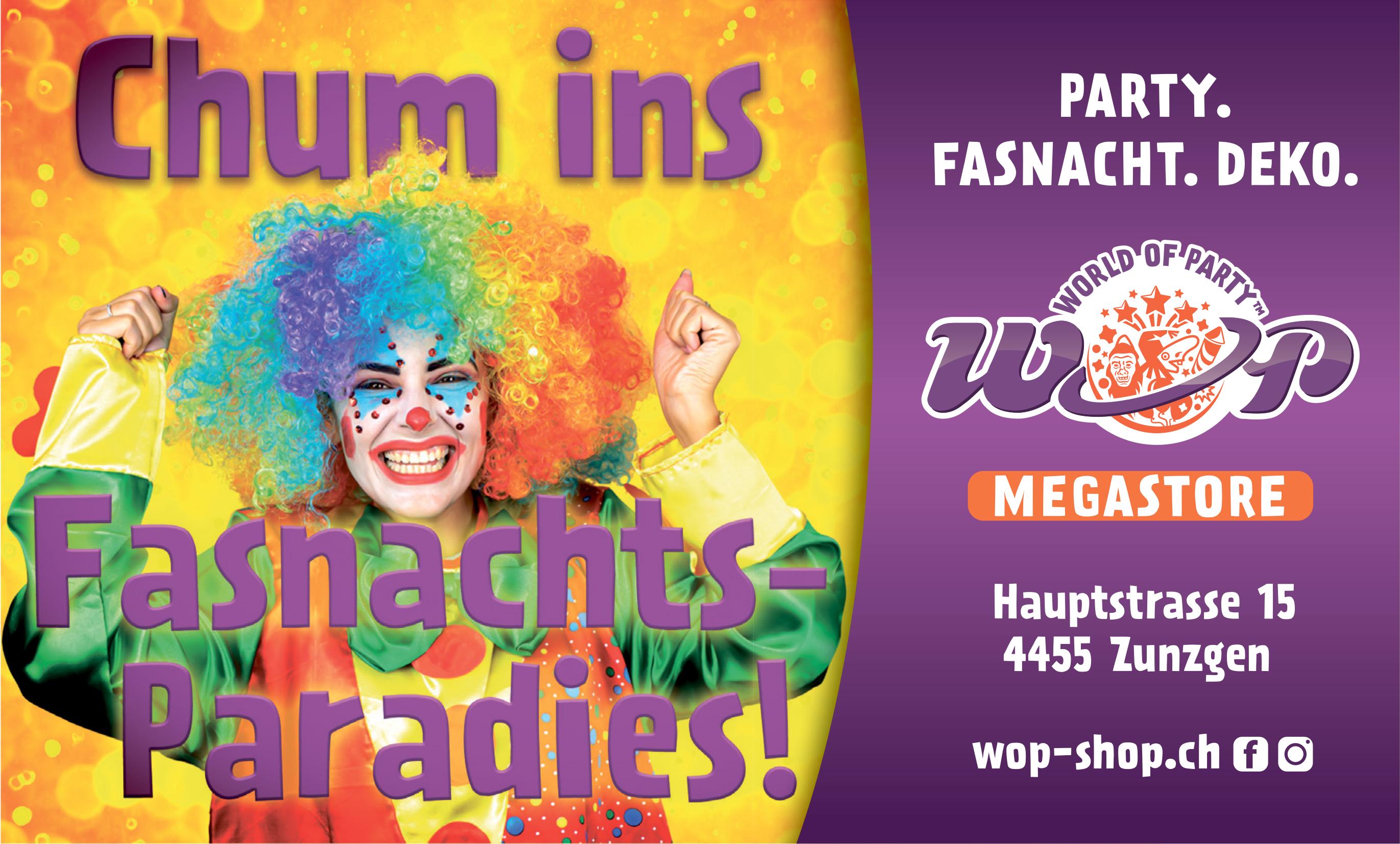 WOP World of Party, Zunzgen - Megastore