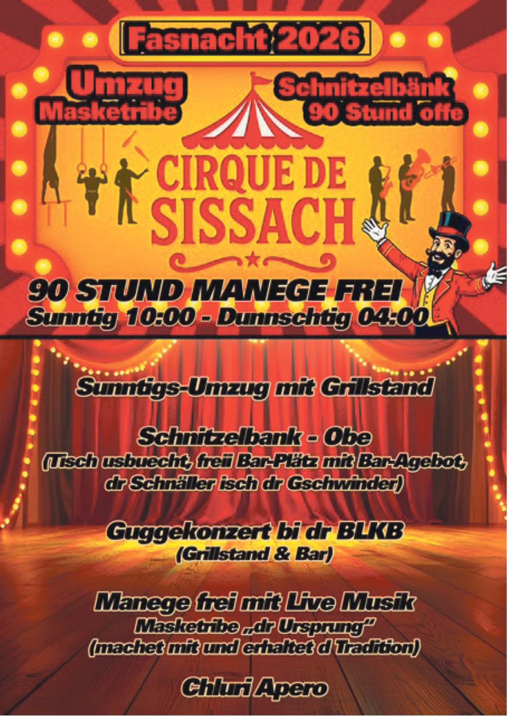 Fasnacht 2026, Manege