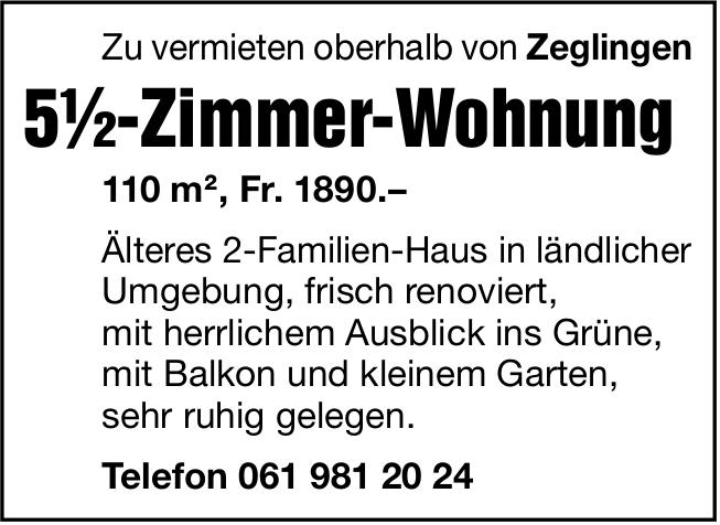 Älteres 2-Familien-Haus in ländlicher Umgebung, frisch renoviert, 5½-Zimmer-Wohnung, Zeglingen,  zu vermieten