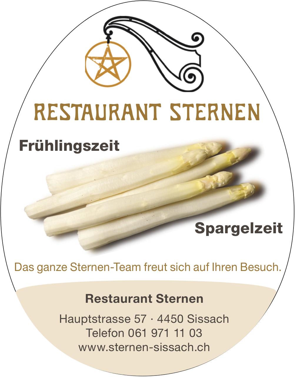 Restaurant Sternen, Sissach - Frühlingszeit = Spargelzeit