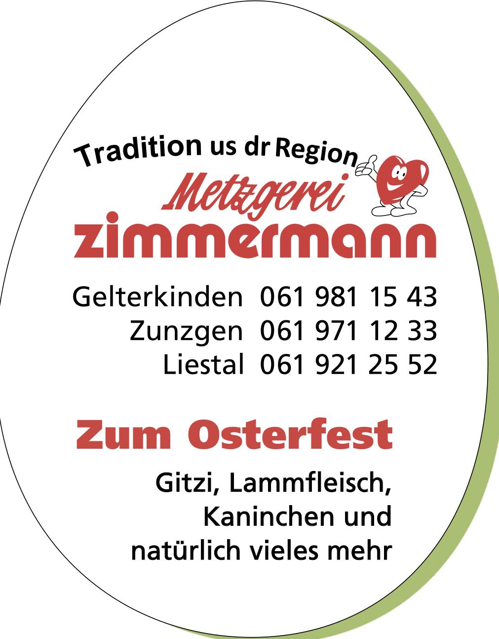 Metzgerei Zimmermann, Gelterkinden - Gitzi, Lammfleisch,  Kaninchen und natürlich vieles mehr