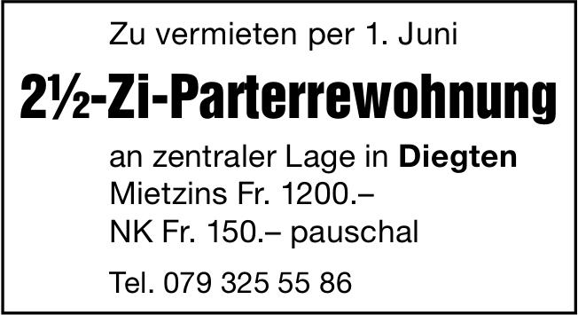 An zentraler Lage, 2½-Zimmer-Wohnung, Diegten, zu vermieten