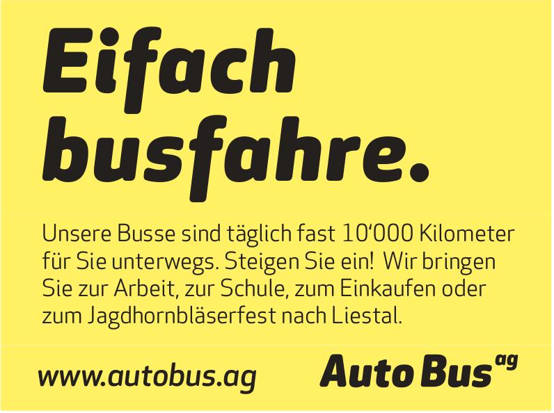 Auto Bus ag, Eifach busfahre.