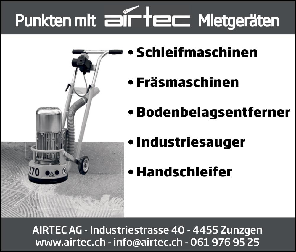 AIRTEC AG, Zunzgen - Punkten mit Mietgeräten