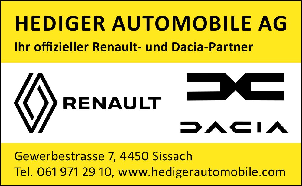 HEDIGER AUTOMOBILE AG, Sissach - Ihr offizieller Renault- und Dacia-Partner
