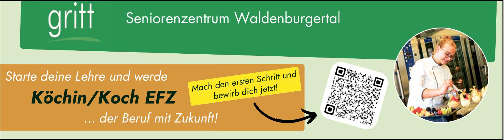 Köchin/Koch EFZ, Seniorenzentrum Waldenburgertal, Gesucht