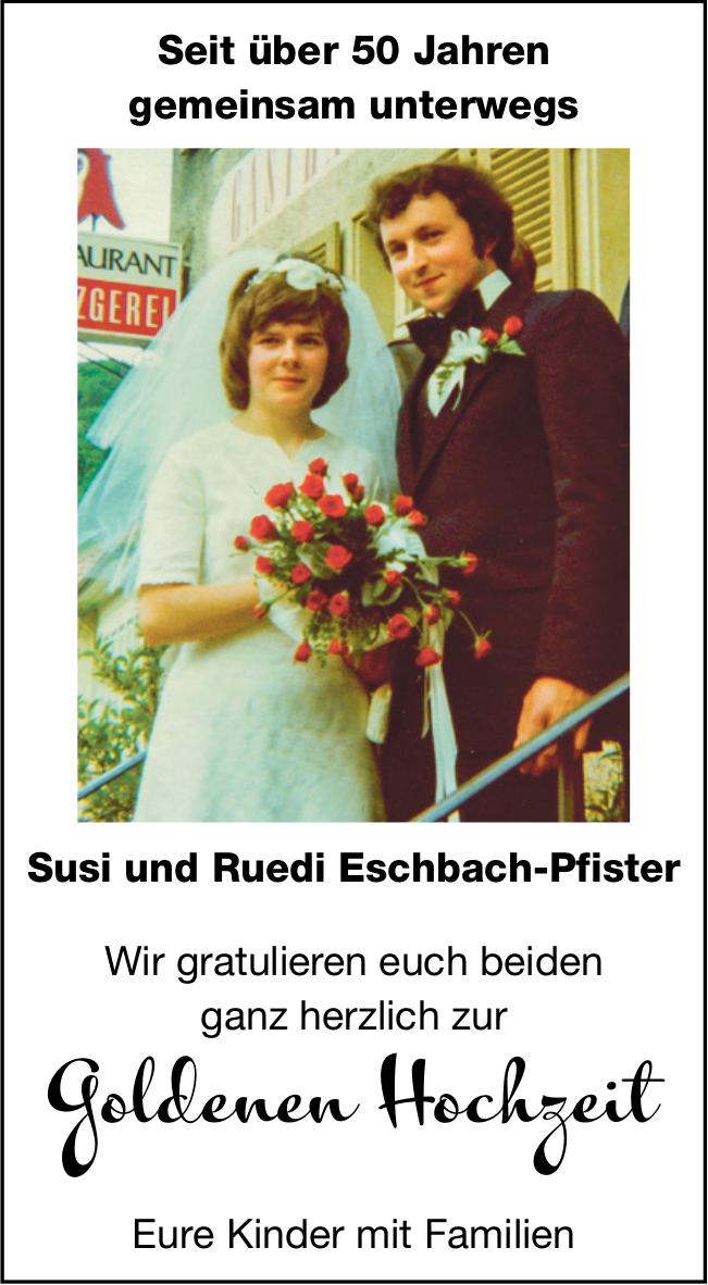 Wir gratulieren euch beiden ganz herzlich zur Goldenen Hochzeit