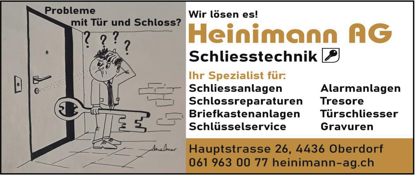 Heinimann AG, Oberdorf - Probleme mit Tür und Schloss? Wir lösen es!