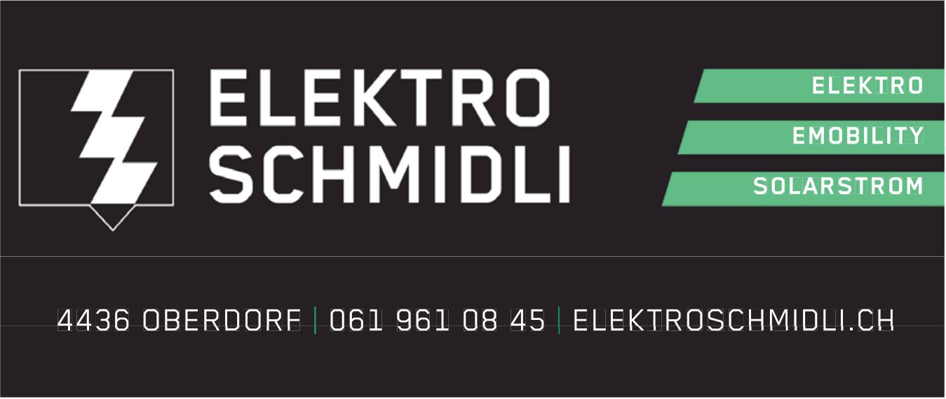ELEKTRO SCHMIDLI, OBERDORF - ELEKTRO | EMOBILITY | SOLARSTROM