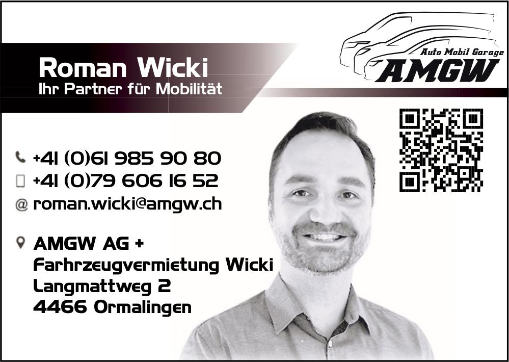 AMGW AG + Fahrzeugvermietung Wicki, Ormalingen - Ihr Partner für Mobilität
