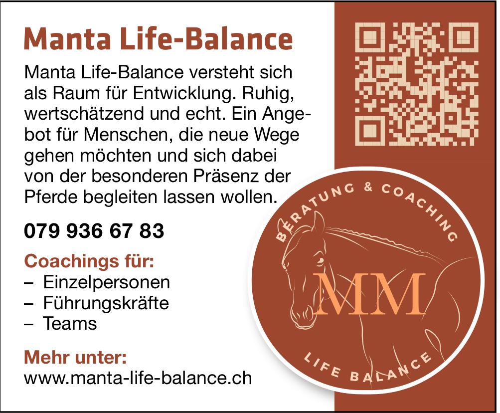 Manta Life-Balance, Ruhig, wertschätzend und echt.