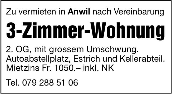 2. Og, mit grossem Umschwung., 3-Zimmer-Wohnung, Anwil,  zu vermieten
