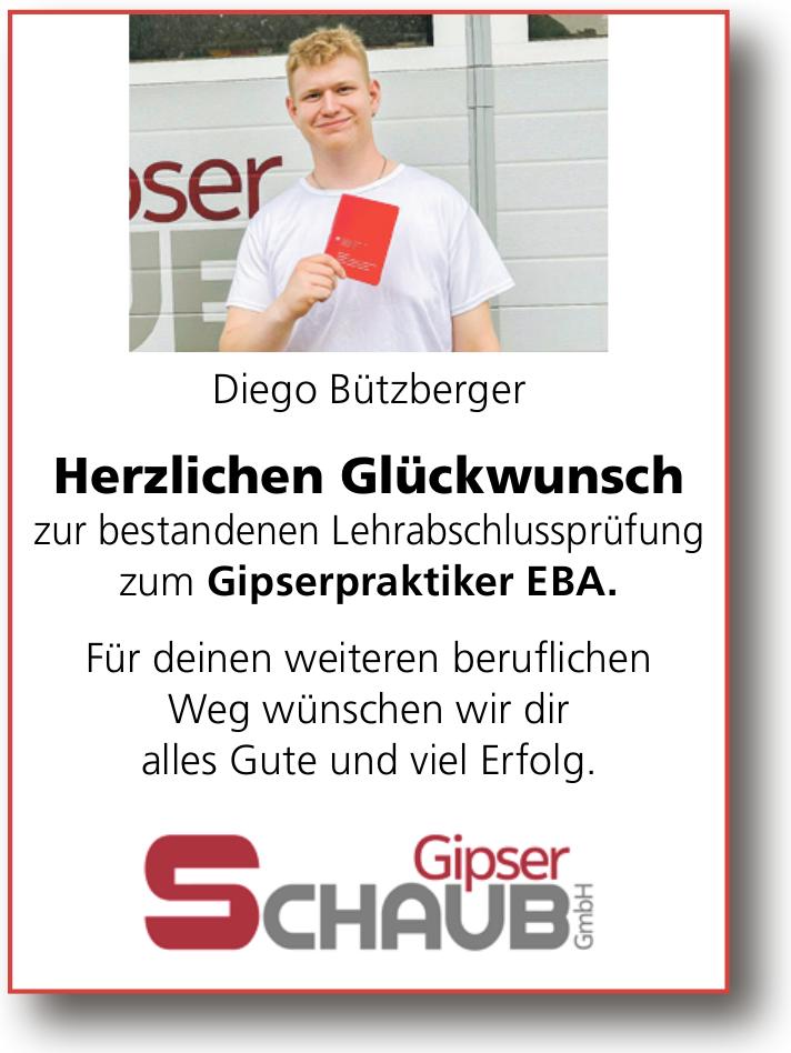 Gipser Schaub GmbH, Herzlichen Glückwunsch