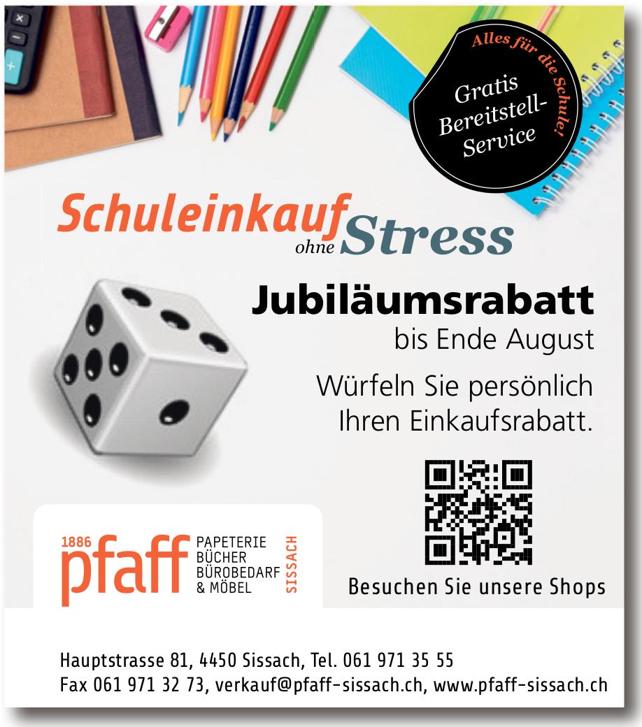 pfaff, Sissach - Jubiläumsrabatt