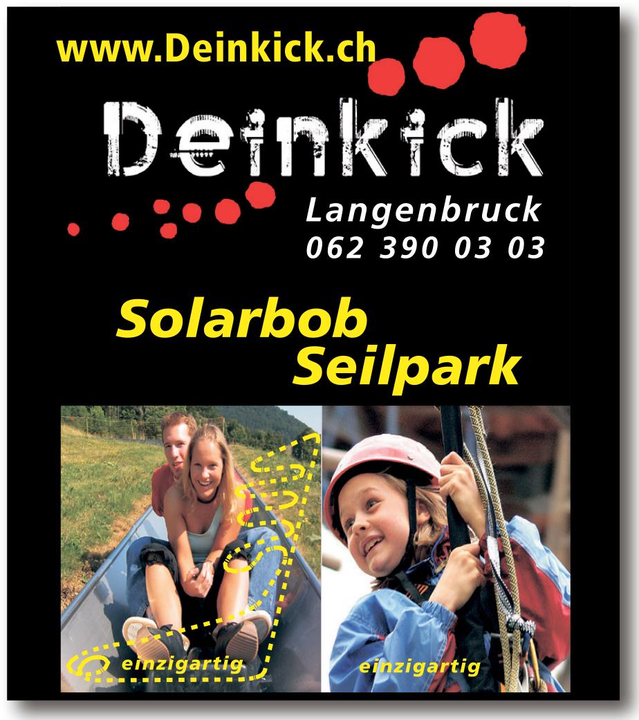 Deinkick, Langenbruck - Solarbob Seilpark