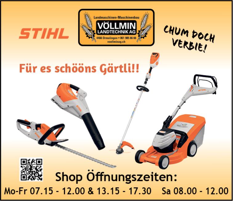VÖLLMIN LANDTECHNIK AG, Rheinfelden - Für es schoöns Gärtli!!