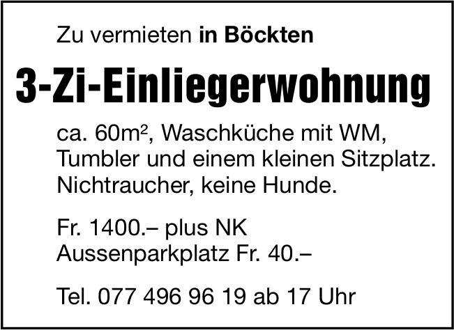 3-Zi-Einliegerwohnung, Böckten, zu vermieten
