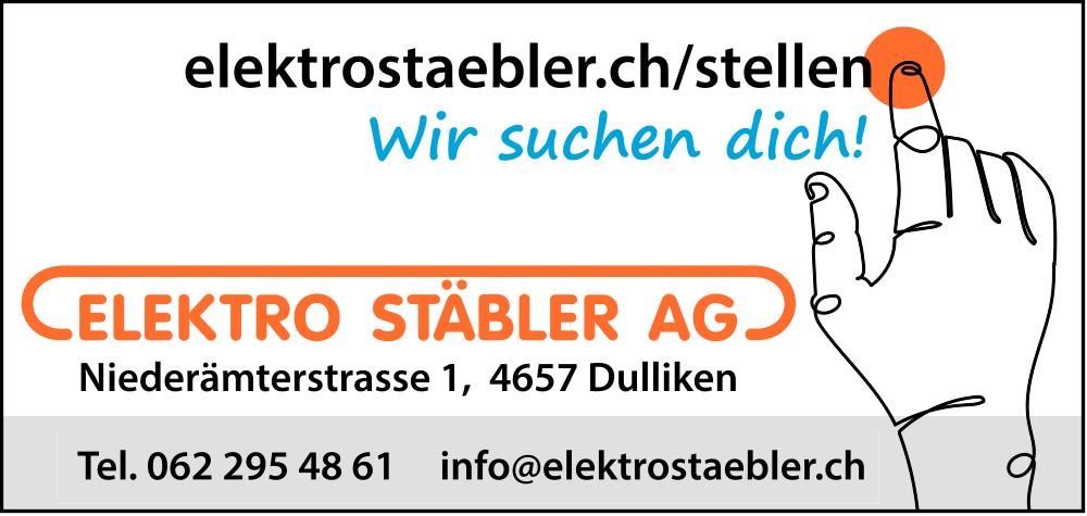 Wir suchen dich!, ELEKTRO STÄBLER AG, Dulliken, gesucht
