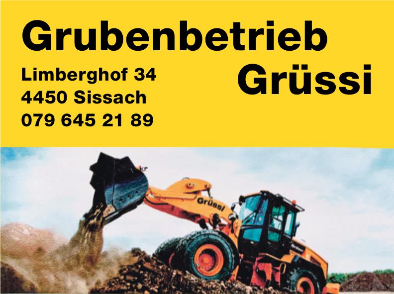 Grüssi, Sissach - Grubenbetrieb