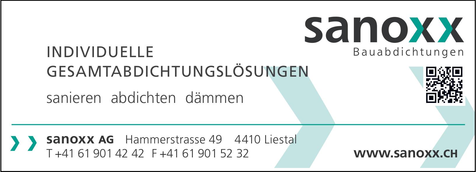 Sanoxx AG, Liestal - INDIVIDUELLE GESAMTABDICHTUNGSLÖSUNGEN