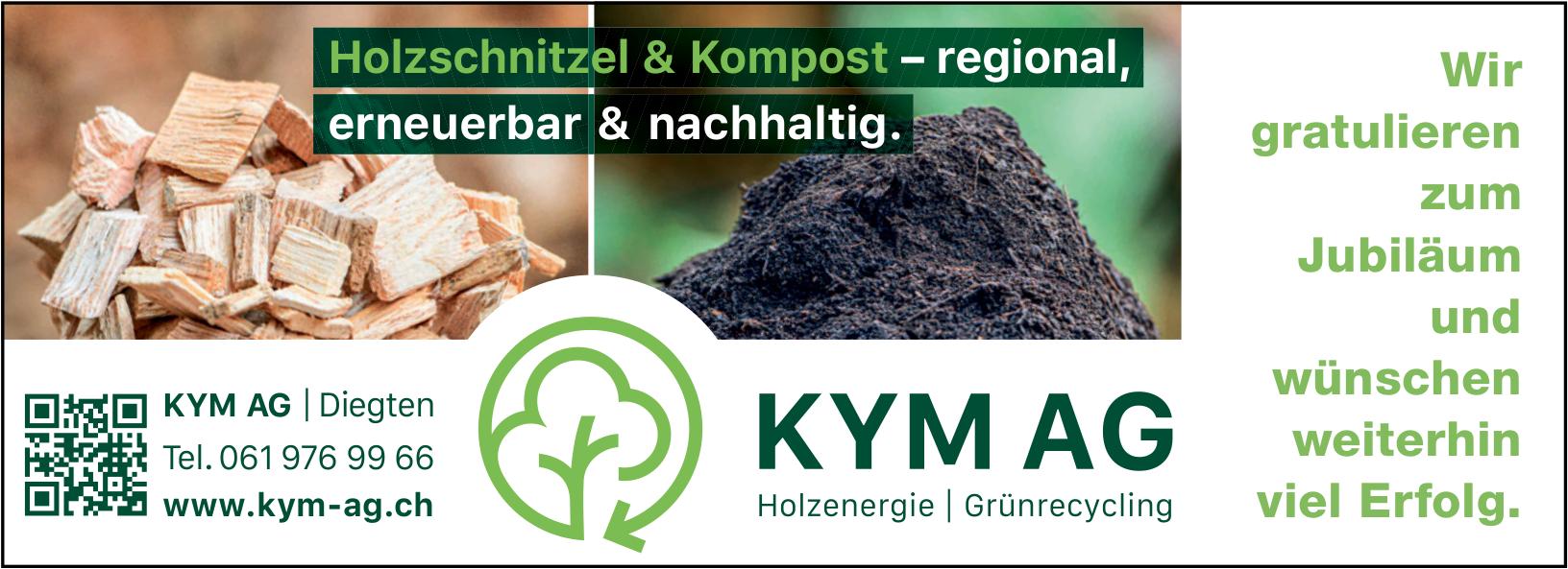 KYM AG, Holzschnitzel & Kompost – regional, erneuerbar & nachhaltig.