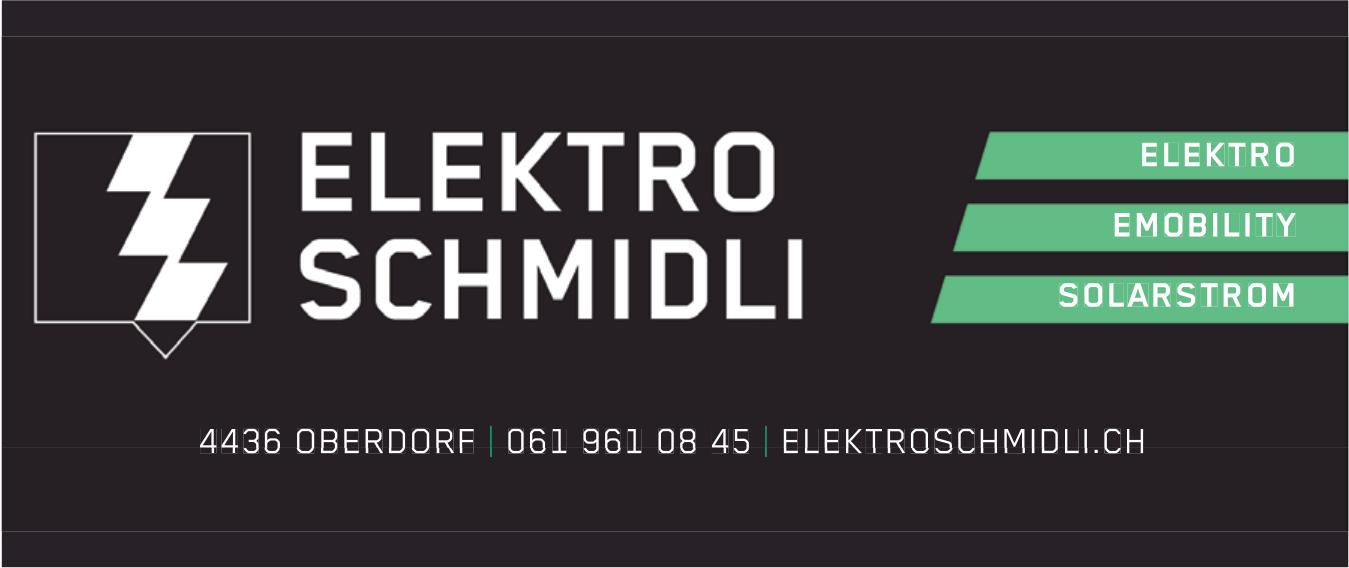 ELEKTRO SCHMIDLI, Oberdorf - ELEKTRO EMOBILITY SOLARSTROM