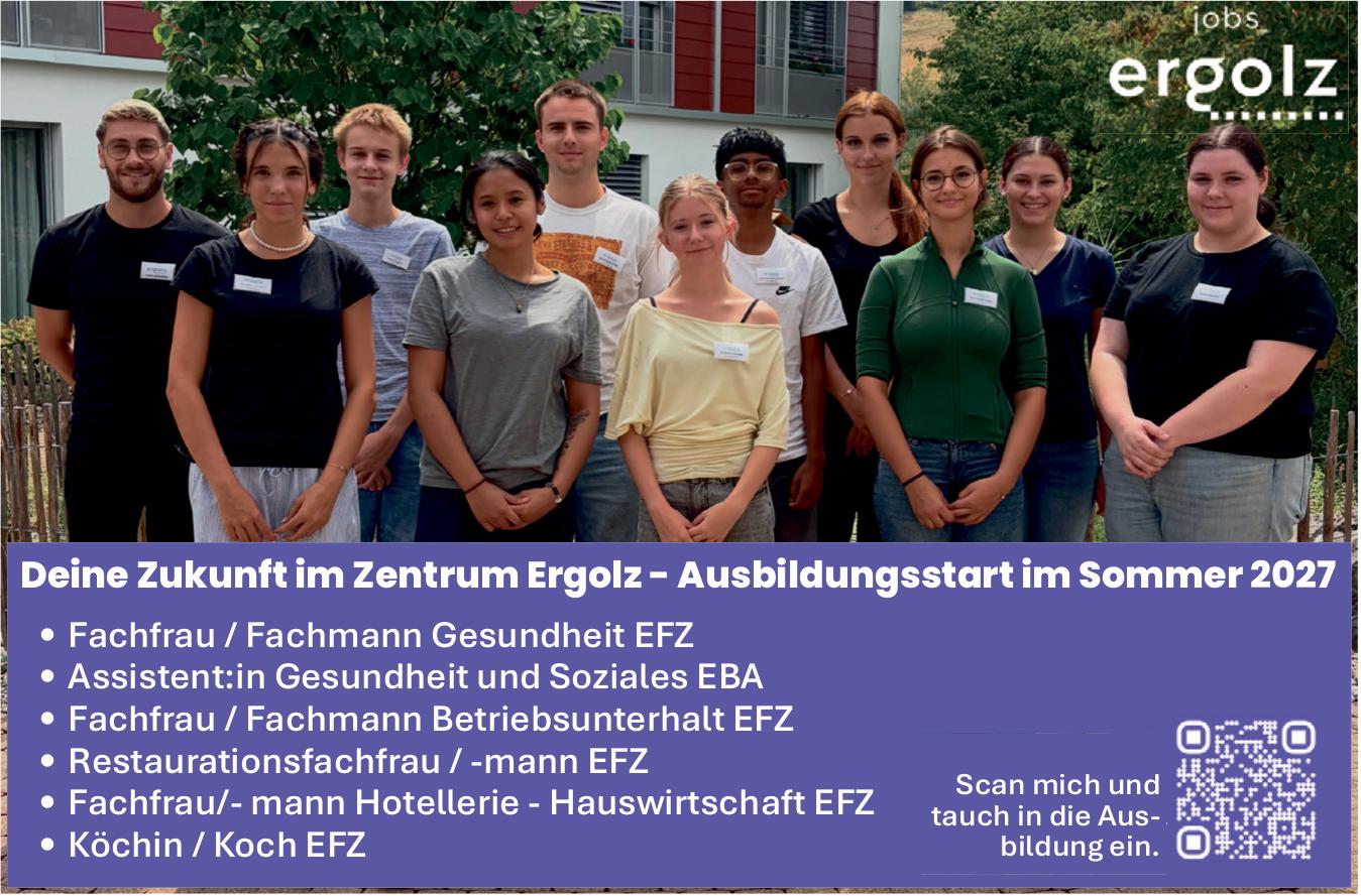 Deine Zukunft im Zentrum Ergolz - Ausbildungsstart im Sommer 2027, zu vergeben