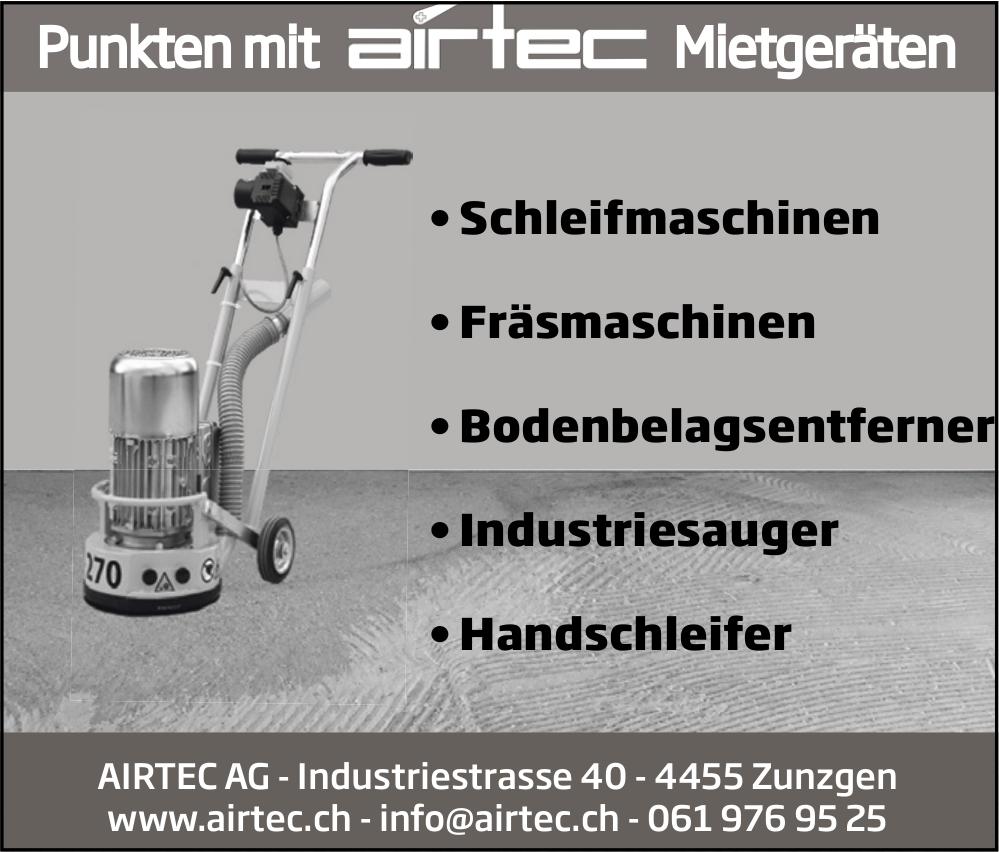 AIRTEC AG, Zunzgen - Punkten mit Mietgeräten