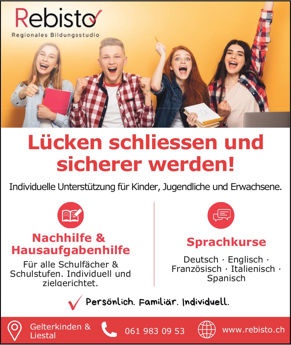 Rebisto, Lücken schliessen und sicherer werden!