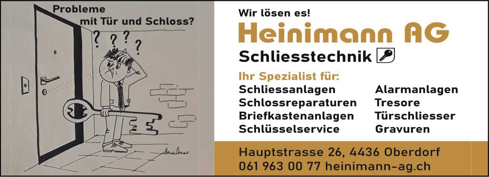 Heinimann AG, Oberdorf - Probleme mit Tür und Schloss?